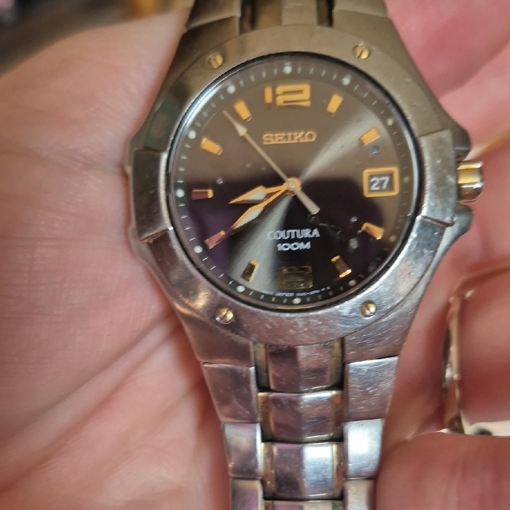 Seiko Coutura Two-Tone Watch with Date Display